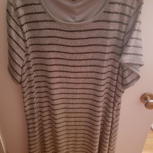 Torrid striped sequin sweater dress